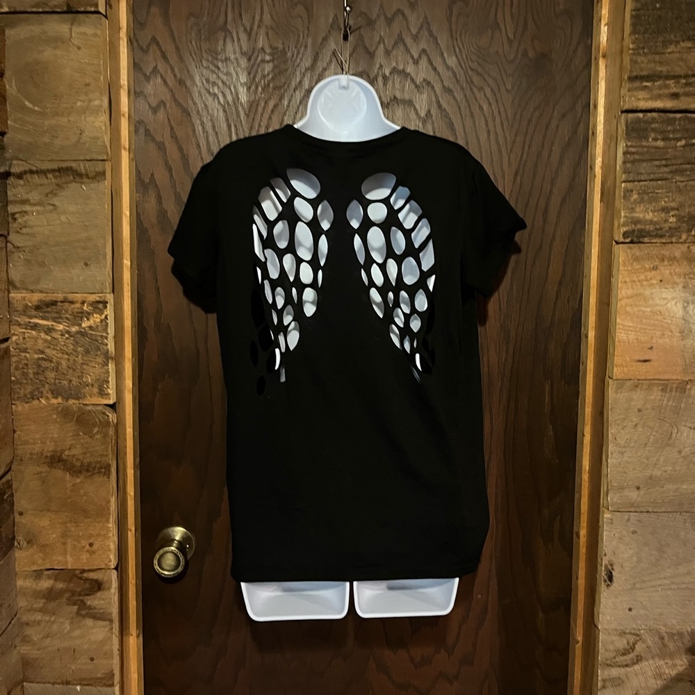 Women’s black t-shirt